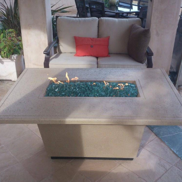 American Fyre Designs Cosmopolitan Rectangle Fire Table