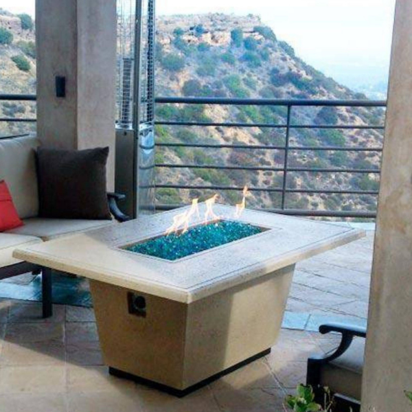 American Fyre Designs Cosmopolitan Rectangle Fire Table