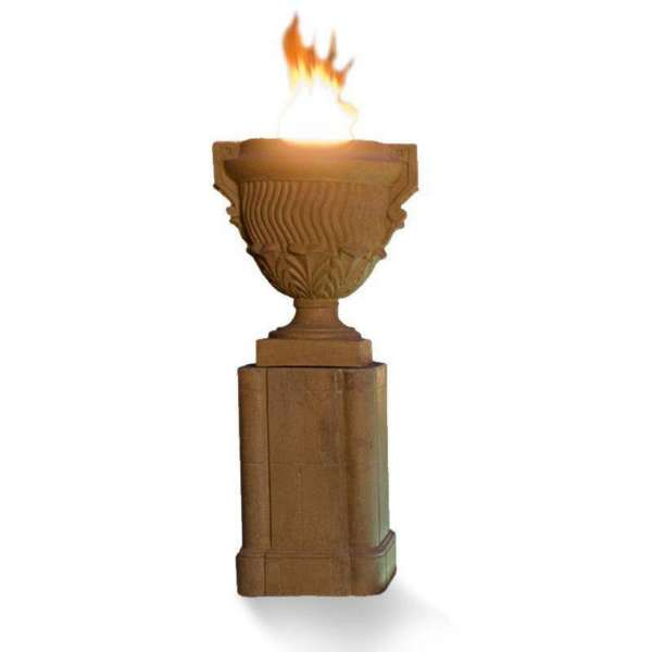 American Fyre Designs Piage Fire Urn and Pedestal Fire Column