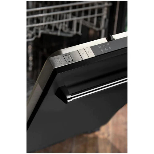 ZLINE 18 in. Top Control Dishwasher in Black Matte Stainless Steel 4