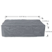 Elementi Plus Athens Porcelain Top Fire Table OFP102BW thumbnail image