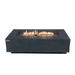 Elementi Plus Cape Town Fire Pit OFG410SL With Flames In White Background