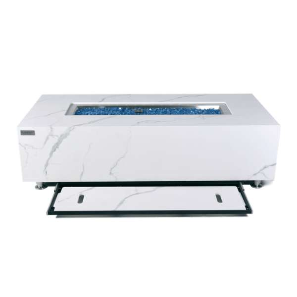 Elementi Plus Carrara Marble Pocelain Fire Table OFP121BW thumbnail image