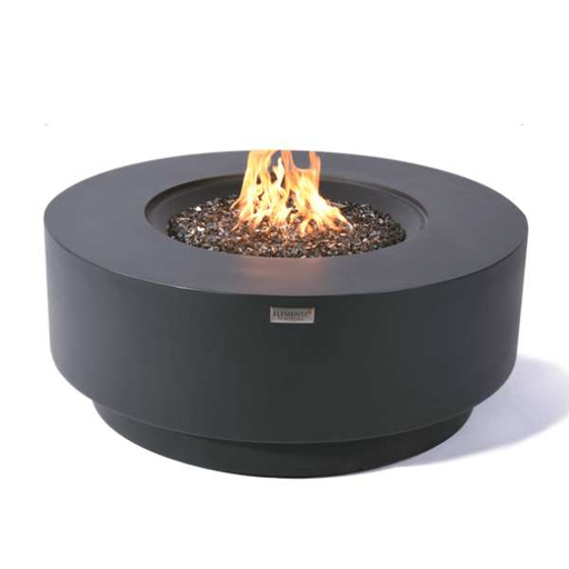 Elementi Plus Nimes Fire Table OFG414DG With Flames on White Background
