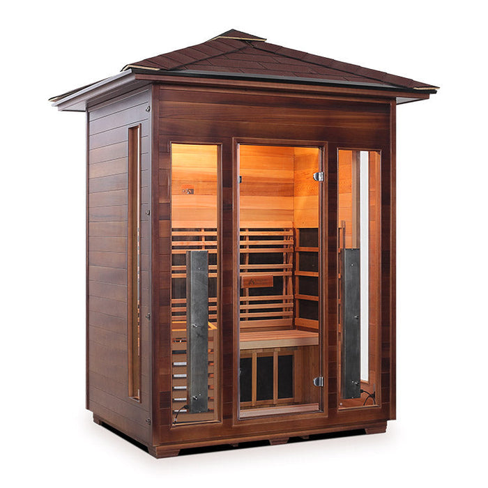 Enlighten Sauna Diamond 3 Person Infrared/Traditional Sauna