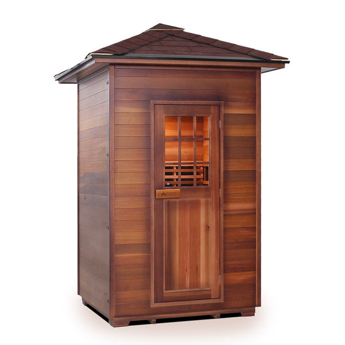 Enlighten Sauna Sapphire 2 Person Infrared/Traditional Sauna