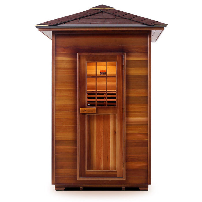 Enlighten Sauna Sapphire 2 Person Infrared/Traditional Sauna