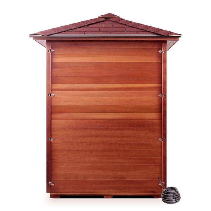 Enlighten Sauna Sapphire 4 Person Corner Infrared/Traditional Sauna