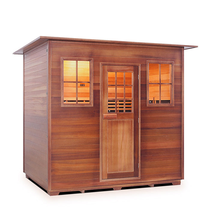 Enlighten Sauna Sapphire 5 Person Infrared/Traditional Sauna