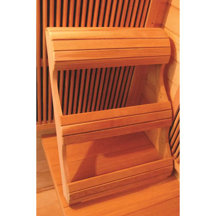 SunRay Cordova 2 Person Cedar Sauna with Carbon Heaters & Vertical Heater Panels
