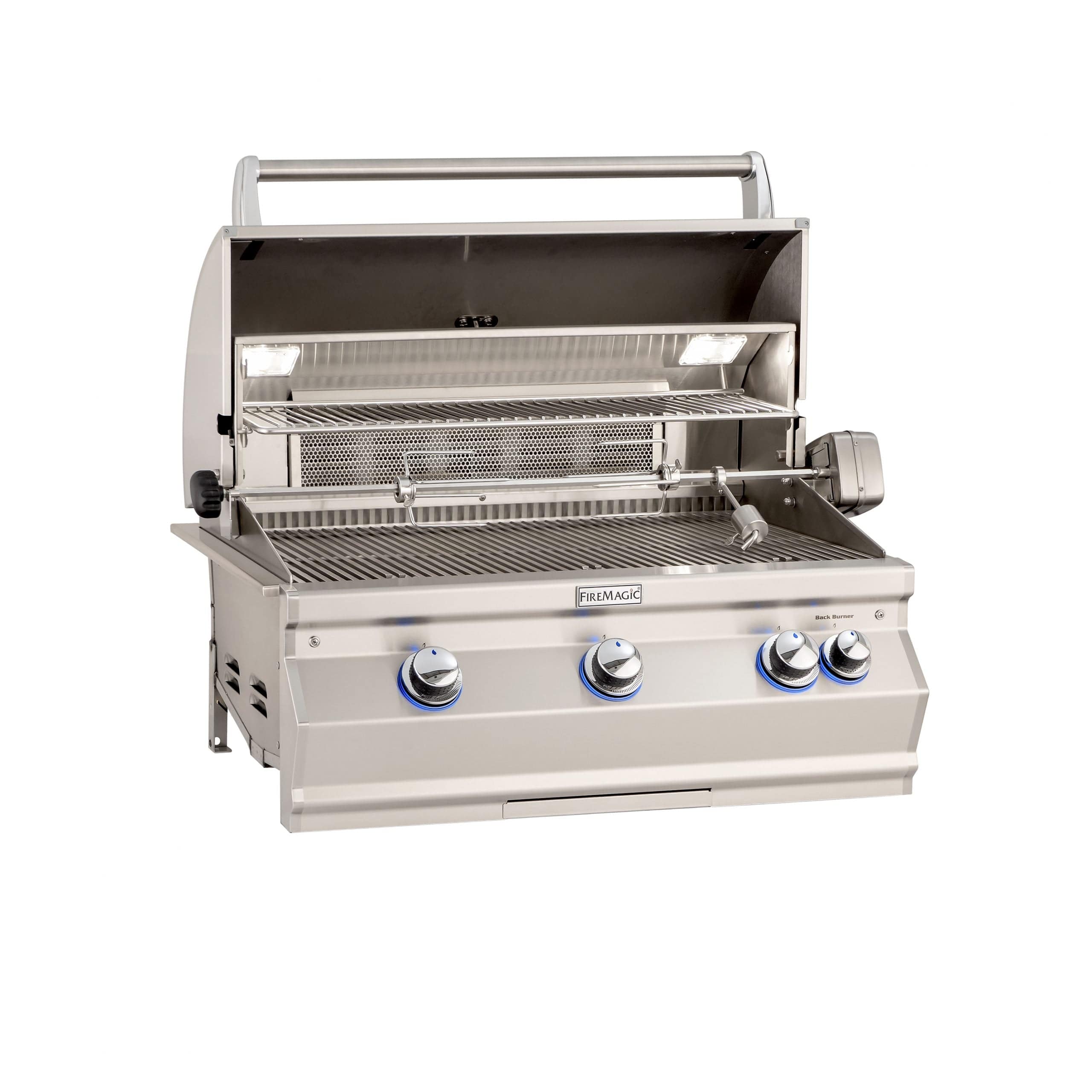 Fire Magic Built-In Grill Fire Magic - Aurora A540i Built-In Grill With Analog Thermometer With Rotisserie Back Burner - Natural Gas / Liquid Propane 1