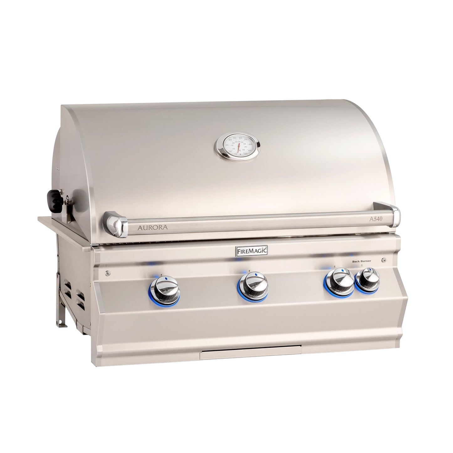Fire Magic Built-In Grill Fire Magic - Aurora A540i Built-In Grill With Analog Thermometer With Rotisserie Back Burner - Natural Gas / Liquid Propane