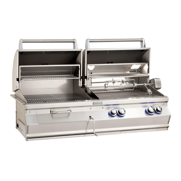 Fire Magic Aurora A830i Gas/Charcoal Combo Built-In Grill