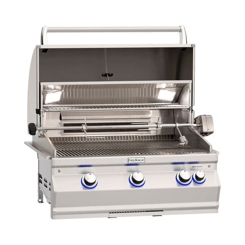 Fire Magic Built-In Grill Without Window / Natural Gas Fire Magic - Aurora A660i 30" Built-In Grill With Analog Thermometer Without Backburner - Natural Gas / Liquid Propane 1