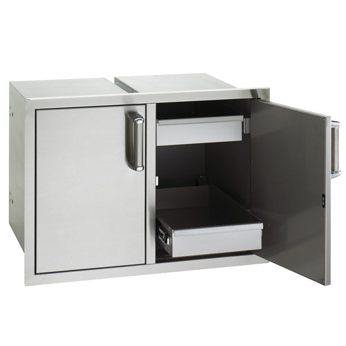 Fire Magic Double Doors With Dual Drawers 1