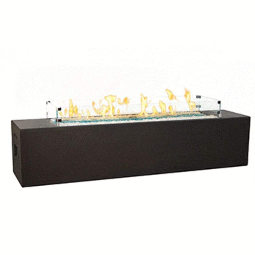 Fire Table White Aspen / Natural Gas / Manual Ignition System American Fyre Designs 72" Milan Low Linear Gas Firetable 1