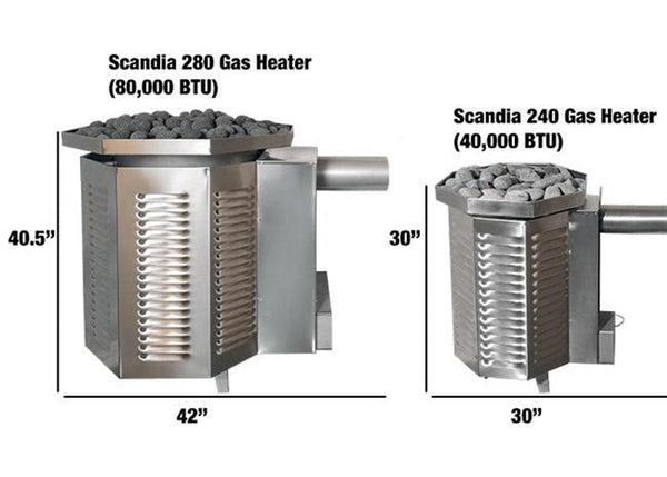 Scandia 80K BTU Gas Sauna Heater 5