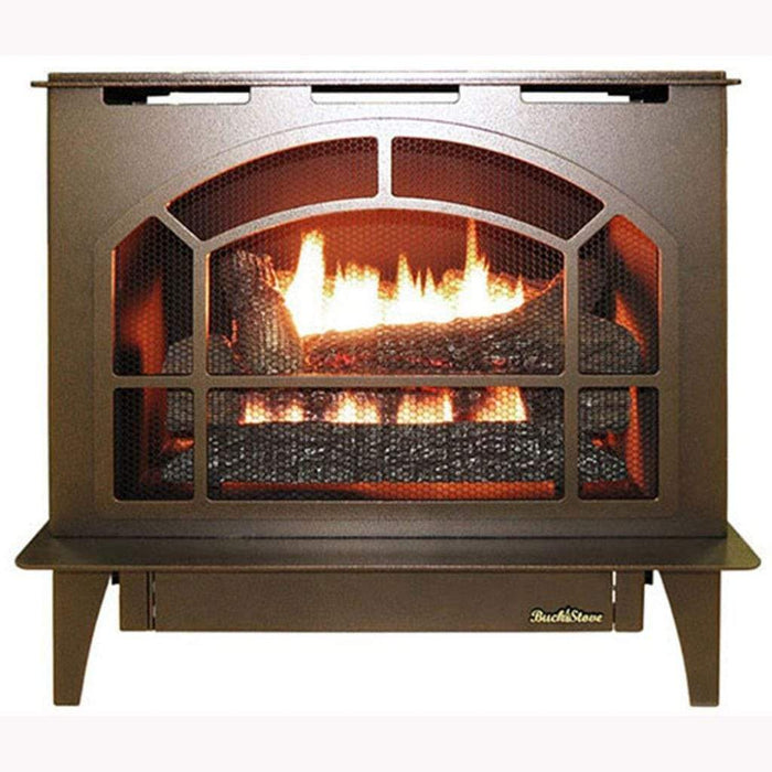 Gas Stove Natural Gas / Vintage Copper Buck Stove Townsend II Steel Series Gas Stove