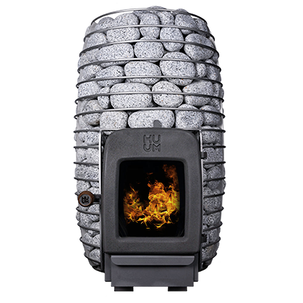 HUUM HIVE Heat LS 12 Wood Burning Sauna Stove With Firebox Extension