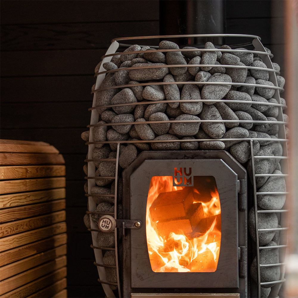 HUUM HIVE Wood LS 17 Wood Burning Sauna Heater With Firebox Extension 5