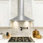 ZLINE Kitchen Package with Stainless Steel Dual Fuel Range with DuraSnow® Door and Convertible Vent Range Hood6