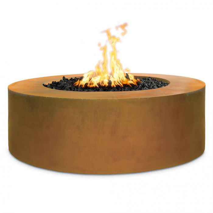 The Outdoor Plus 24" Tall Unity Corten Steel Fire Pit