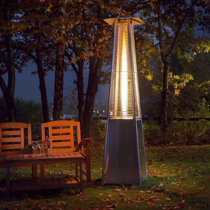 RADtec 89" Tower Flame Propane Patio Heater - Stainless Steel