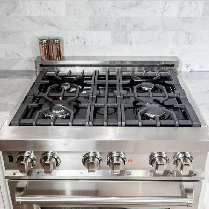 ZLINE 30 in. Dual Fuel Range & Over-the-Range Microwave Appliance Package