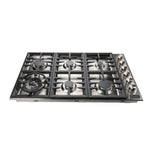ZLINE 36 in. Stainless Steel Dropin Cooktop with 6 Gas Burners 1