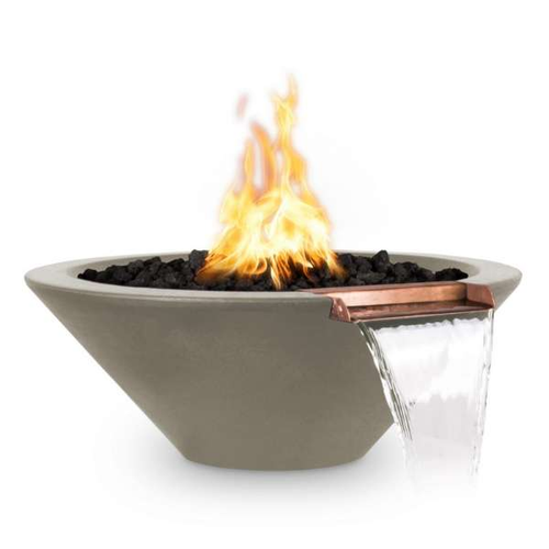 The Outdoor Plus Cazo Concrete Fire & Water Bowl 1