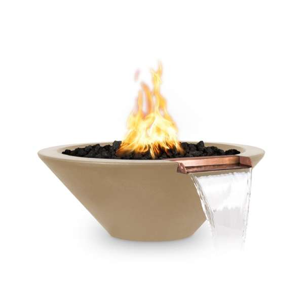 The Outdoor Plus Cazo Concrete Fire & Water Bowl
