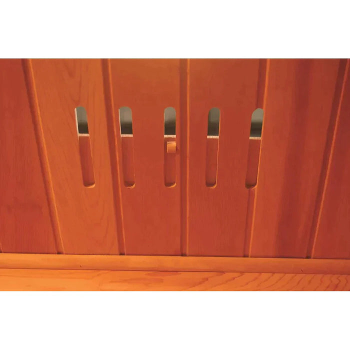 SunRay Bristol Bay 4 Person Corner Cedar Sauna with Carbon Heaters