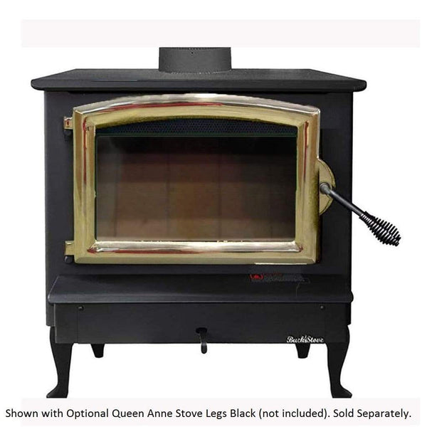 Wood Stove Gold Buck Stove Model 74 Non-Catalytic Wood Burning Stove with Door 4