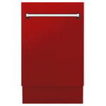 ZLINE 18 in. Top Control Tall Dishwasher in Red Matte with 3rd Rack1