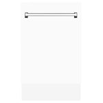 ZLINE 18 in. Top Control Tall Dishwasher in White Matte with 3rd Rack 1