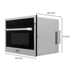 ZLINE 24 In. Built-in Convection Microwave Oven in DuraSnow® with Speed and Sensor Cooking8
