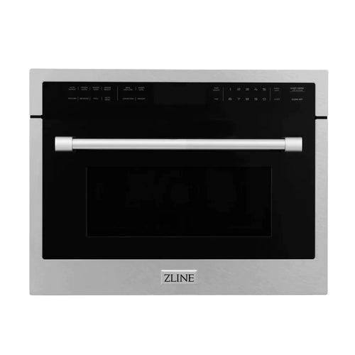 ZLINE 24 In. Built-in Convection Microwave Oven in DuraSnow® with Speed and Sensor Cooking 10