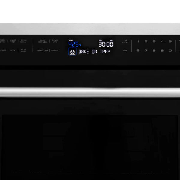 ZLINE 30 in. 1.6 cu. ft. Built-in Convection Microwave Oven in DuraSnow® Stainless Steel with Speed and Sensor Cooking 10