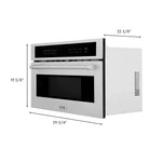 ZLINE 30 in. 1.6 cu. ft. Built-in Convection Microwave Oven in DuraSnow® Stainless Steel with Speed and Sensor Cooking11