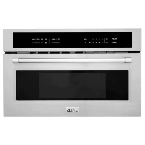 ZLINE 30 in. 1.6 cu. ft. Built-in Convection Microwave Oven in DuraSnow® Stainless Steel with Speed and Sensor Cooking 12