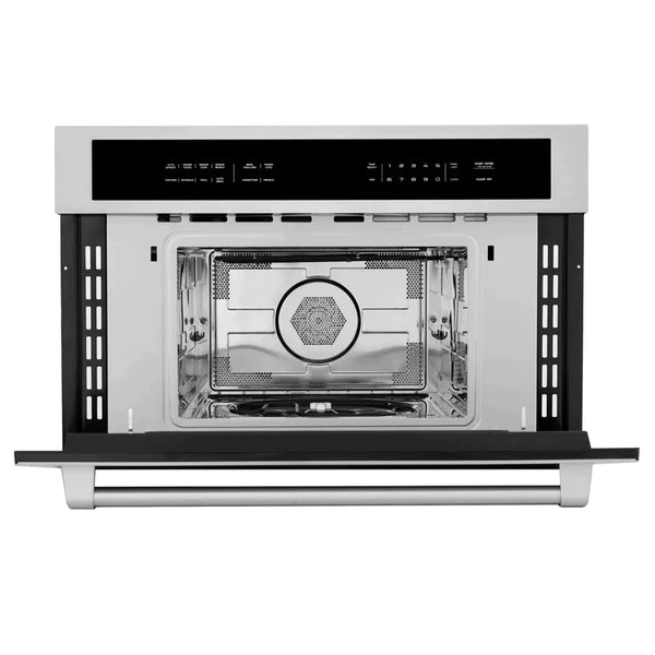 ZLINE 30 in. 1.6 cu. ft. Built-in Convection Microwave Oven in DuraSnow® Stainless Steel with Speed and Sensor Cooking 4