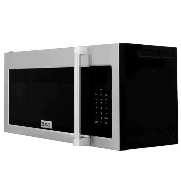 ZLINE Over the Range Convection Microwave Oven in Stainless Steel with Traditional Handle and Sensor Cooking 1