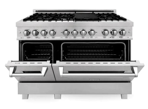 ZLINE 48 in. Professional Gas Burner/Electric Oven in DuraSnow® Stainless with 6.0 cu.ft. Oven 1
