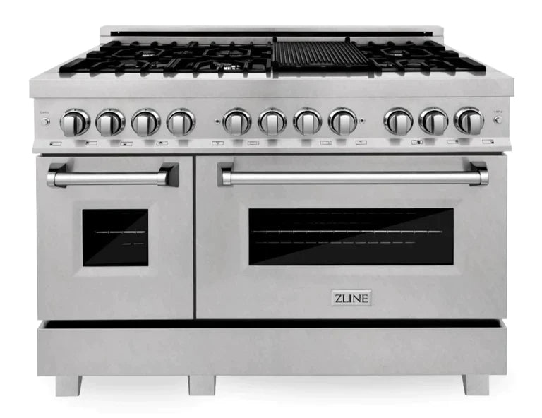 ZLINE 48 in. Professional Gas Burner/Electric Oven in DuraSnow® Stainless with 6.0 cu.ft. Oven 16
