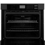 ZLINE Kitchen Package with 36" Black Stainless Steel Rangetop and 30" Double Wall Oven11