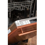 ZLINE 18 in. Top Control Dishwasher in Copper with Stainless Steel Tub 2