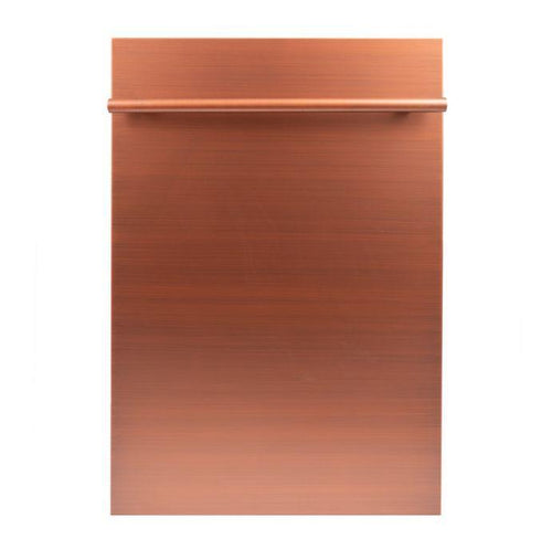 ZLINE 18 in. Top Control Dishwasher in Copper with Stainless Steel Tub 1
