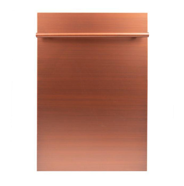 ZLINE 18 in. Top Control Dishwasher in Copper with Stainless Steel Tub 1