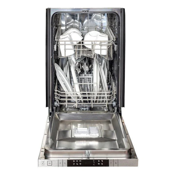 ZLINE 18 in. Top Control Dishwasher in Copper with Stainless Steel Tub and Traditional Style Handle 3