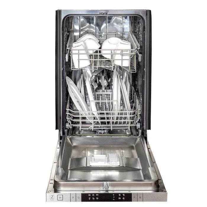 ZLINE 18 in. Top Control Dishwasher in Hand-Hammered Copper with Stainless Steel Tub